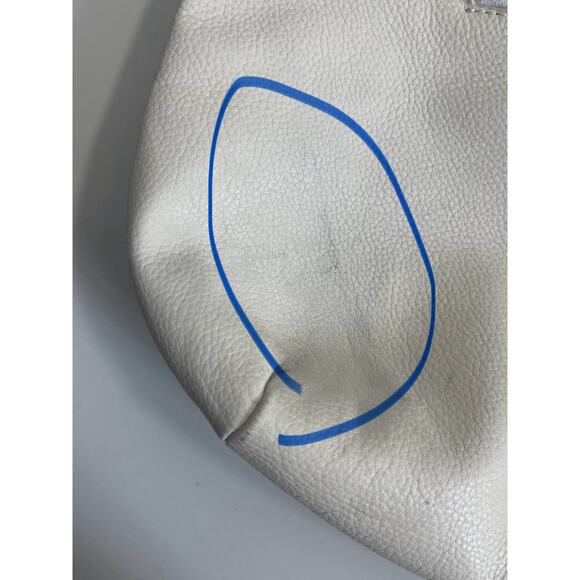 Foley + Corinna Bag Women’s White Mid City Tote Buttery Leather Zipper Satchel - Picture 3 of 15